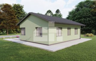 Two bedroom bungalow for smaller plots - No.15