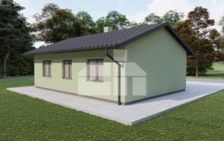 Two bedroom bungalow for smaller plots - No.15