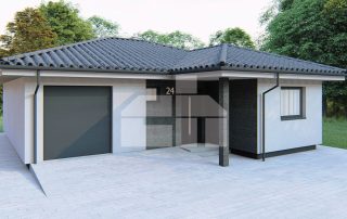 Three-room family house with garage - no. 24