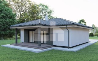 Three-room family house with garage - no. 24