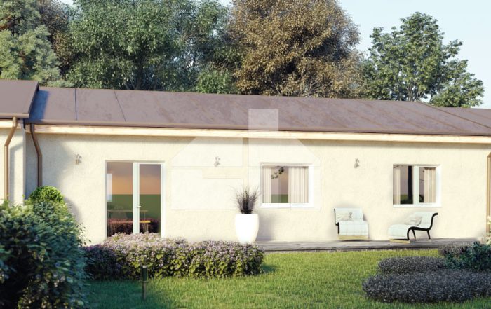 Single Storey Terraced Family House Ceramic Houses