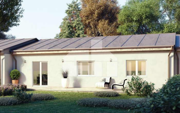 Single Storey Terraced Family House Ceramic Houses