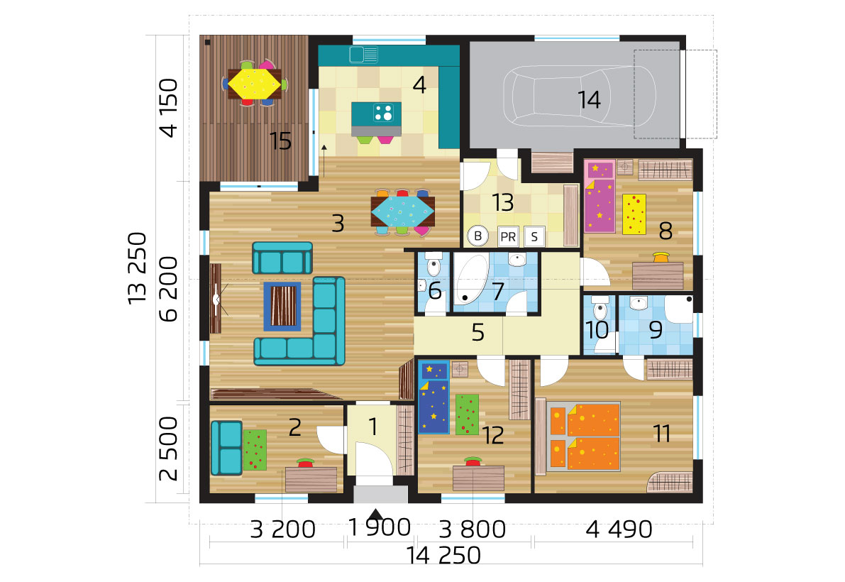 Four bedroom bungalow with garage - no.26
