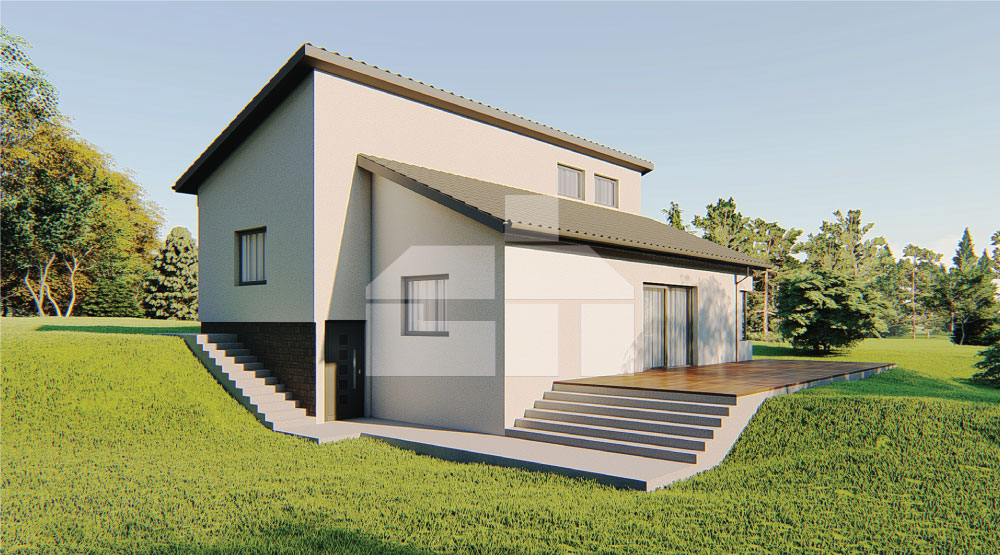 Family house suitable for sloping land - nr. 60