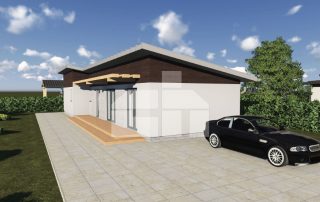 Bungalow suitable for narrow grounds with shed roof – no.21