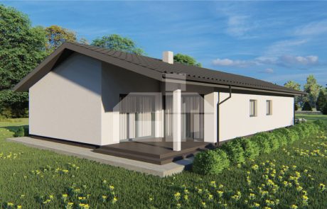 Bungalow with garage and four bedrooms – No.44