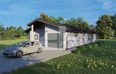 Bungalow with garage and four bedrooms – No.44