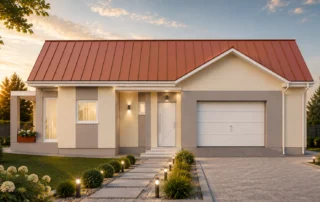 Three-Bedroom House with Garage for a Gently Sloping Plot- No. 97