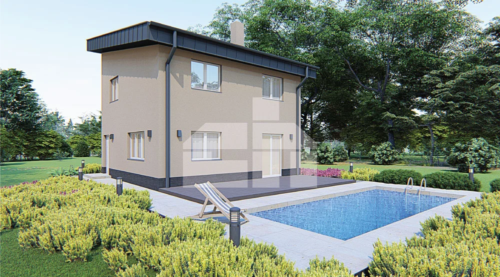 Two-Storey Family House with Bedrooms Upstairs- No. 6